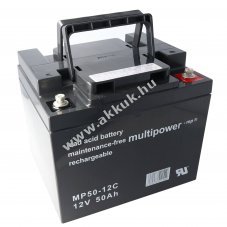Multipower MP50-12C 12V 50000mAh AGM �lom-zsel�s