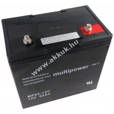 Multipower MP62-12C akku 12V 62000mAh M8 csavaros saru AGM �s �lom-zsel�s