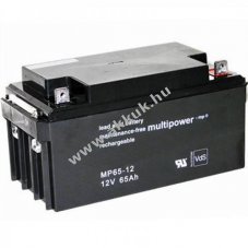 Multipower MP65-12 M6 csavaros csatlakoz� akku AGM �s �lom-zsel�s