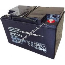 Multipower MP65-12S 12V 65000mAh M6 bels�menet VdS akku AGM �lom-zsel�s