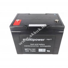Multipower MP75-12C 12V 75Ah AGM �lom-zsel�s