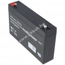 Multipower MP7-6 6V 7000mAh Faston 4,8mm akku AGM �lom-zsel�s