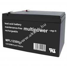 Multipower MPL1250H 12V 14Ah akku AGM �lom-zsel�s