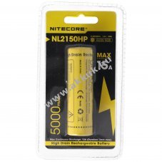 Nitecore NL2150HP 3,6V 5000mAh 21700 akku Li-Ion