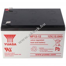 Yuasa NP12-12 akku 12V 12Ah AGM �lom-zsel�s