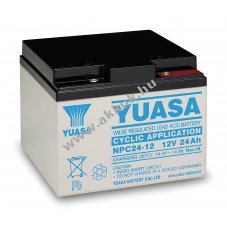Yuasa NPC24-12I 12V 24Ah akku �lom-zsel�s AGM
