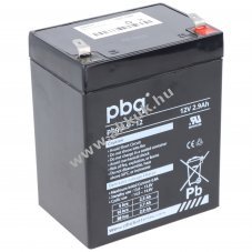 PBQ �lom akku 12V 2,9Ah 4,8mm Faston csatlakoz�val