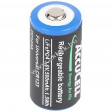 Helyettes�t� akku CR123A 3V 500mAh LiFePo4