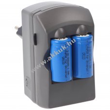Helyettes�t� akku CR123A 3V 500mAh Li-Ion t�lt�vel