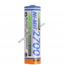 Panasonic HR-3U BK-3HGAE/BF1 AA Mignon ceruza akku 1,2V 2700mAh NiMH