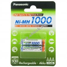 Panasonic Akku HR-4U AAA 1,2V 1000mAh NiMH