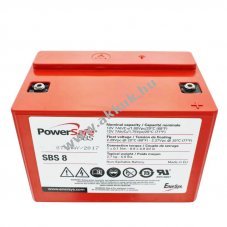 Hawker PowerSafe 12SBS8 12V 7Ah M4 csavaros csatlakoz� akku AGM �s �lom-zsel�s