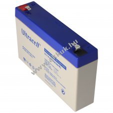 Ultracell �lom akku 6V 7Ah Faston 4,8mm