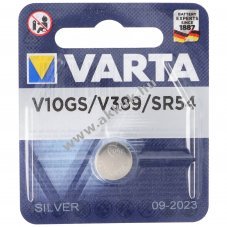 Helyettes�t� elem Varta V10GS gombelem 1,55V 85mAh LR54 LR1130 1db alk�li