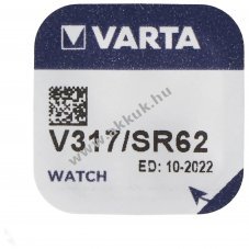 Varta 317 V317 SR62 SR516SW gombelem 1,55V 11mAh ez�st-oxid