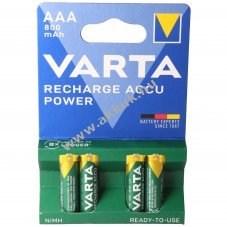 Varta Ready2use 56703 AAA (mikro) akku 1,2V 800mAh 4db/csomag NiMH