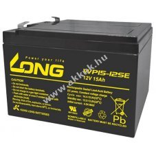 KungLong WP15-12SE 12V 15Ah 6,3mm Faston akku AGM �lom-zsel�s