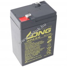 KungLong WP4.5-6 6V 4,5Ah Faston 4,8mm 70x47x101mm akku AGM �s �lom-zsel�s