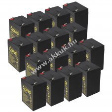 Kung Long WP5-12 12V 5Ah 16db/csomag akku kompatibilis APC APCRBC140 AGM �s �lom-zsel�s