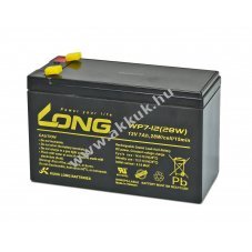 Kung Long WP7-12(28W) 12V 7000mAh 6,3mm Faston akku AGM �lom-zsel�s