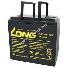 Kung Long WPL55-12N-M 12V 55Ah M6 csavaros akku AGM �lom-zsel�s
