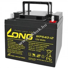 Kung Long WPS40-12 12V 40Ah akku M6 lapos p�lus� csatlakoz� AGM/�lom-zsel�s