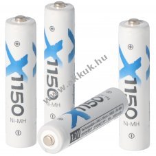 XCell XC DECT telefon AAA (mikro) akku 1,2V 1150mAh 4db/csomag NiMH