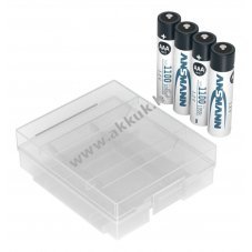 Ansmann Typ 1100 AAA (micro) akku 1,2V 1100mAh 4db/csomag inkl. akkudoboz NiMH
