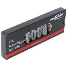 Ansmann alk�li elem Mignon AA, LR06 1, 5 V, 100 darabos takar�kos csomag