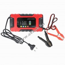 Kraftmax BC-600 12V/24V 10A elem t�lt� 7 l�pcs�s intelligens LCD kijelz�s