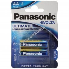 Panasonic Evolta AA Mignon ceruza LR6 2db/csomag hagyom�nyos elem