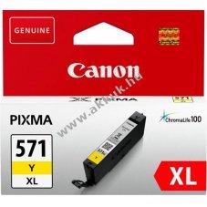 Eredeti Canon tintapatron CLI-571Y XL 11ml s�rga nyomtat�