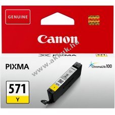 Eredeti Canon CLI-571Y tintapatron 7ml s�rga nyomtat�
