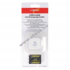 Heitech LED l�mpa mozg�s�rz�kel�vel 360� 3xAAA belt�ri 75mm x 75mm x 28mm
