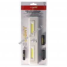 Heitech COB-LED vil�g�t�cs�k mozg�s�rz�kel�vel 220mm �ll�that� f�nyk�p 3xAA Mignon ceruza belt�ri