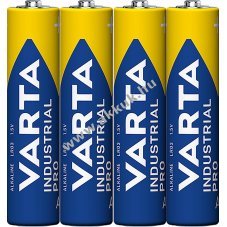 Varta Industrial Pro AAA (mikro) LR03 1,5V 4db/csomag hagyom�nyos elem alk�li
