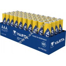 Varta Industrial Pro AAA (mikro) LR03 1.5V 40db/csomag hagyom�nyos elem alk�li