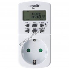 Heitech digit�lis mini heti id�kapcsol� gyerekz�rral 230V 16A 1800W 10 program