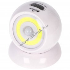 Heitech fal- �s spotl�mpa mozg�s- �s f�ny�rz�kel�vel 140lm 360� forgathat� 3xAAA elemekkel egy�tt