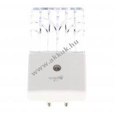 Heitech Starlight LED �jszakai l�mpa sz�rk�let�rz�kel�vel automatikus be-/kikapcsol�s eur�dug�