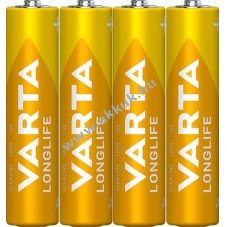 Varta AAA (LR03) 1.5V 4db/csomag mikro hagyom�nyos elem alk�li