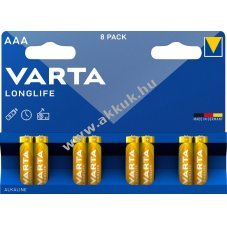 Varta alk�li mikro elem AAA LR03 1.5V 8db/csomag