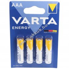 Varta Energy alk�li mikro elem AAA LR03 1.5V 4db/csomag