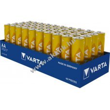 Varta alk�li ceruzaelem AA LR06 1.5V 40db/csomag