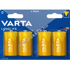 Varta alk�li elem D LR20 1.5V 4db/csomag