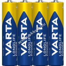 Varta alk�li mikro elem AAA LR03 1.5V 4db/csomag