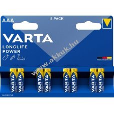 Varta alk�li mikro elem AAA LR03 1.5V 8db/csomag