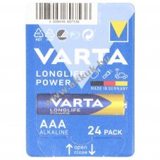 Varta alk�li mikro elem AAA LR03 1.5V 24db/csomag