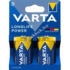 Varta Longlife Power LR20 D (g�li�t) 1.5V 2db/csomag hagyom�nyos elem alk�li