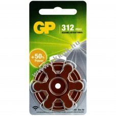 GP ZA312 hall�k�sz�l�k elem 1,4V 170mAh 6db/csomag cink-leveg�